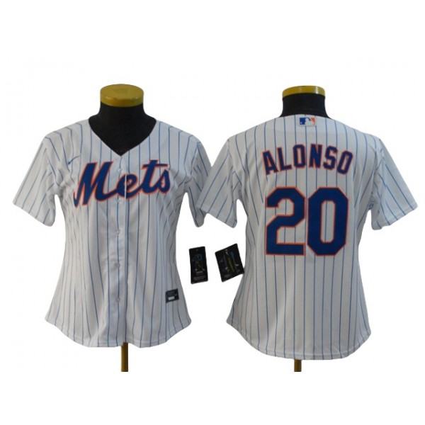 New York Mets #20 Pete Alonso Women's White Cool Base Jersey