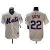 New York Mets #22 Juan Soto White Cool Base Jersey