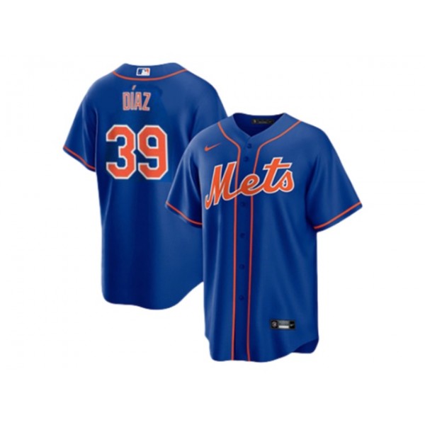 New York Mets #39 Edwin Díaz Royal Blue Cool Base Jersey