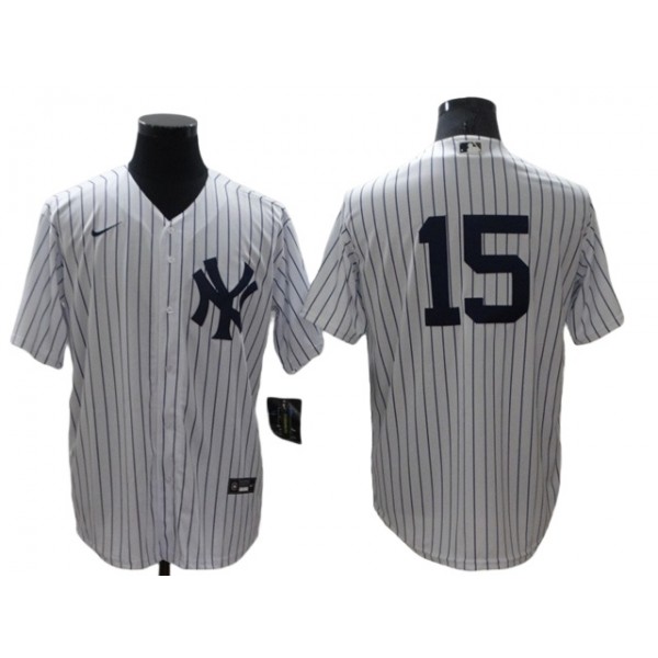 New York Yankees #15 Thurman Munson White Without Name Cool Base Jersey