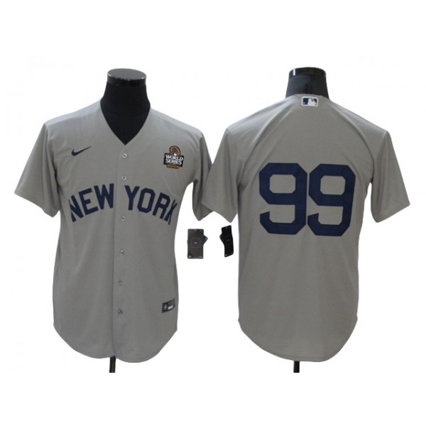 New York Yankees #99 Aaron Judge Gray Away 2024 World Series Limited Jersey