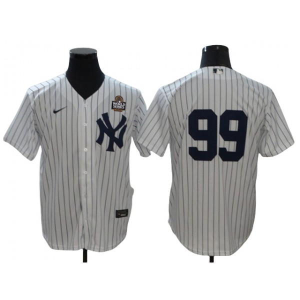 New York Yankees #99 Aaron Judge White 2024 World Series Limited Jersey