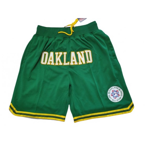 Oakland Athletics Just Don "Oakland" Green Baseball Shorts