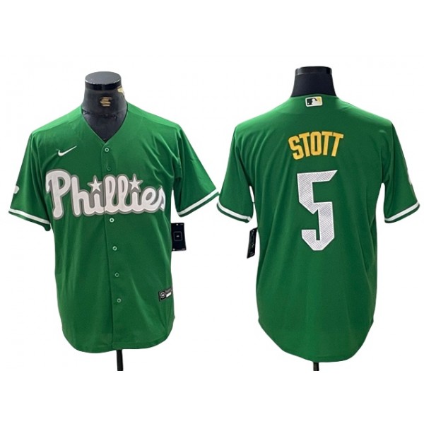 Philadelphia Phillies #5 Bryson Stott Green St.Patricks Limited Jersey