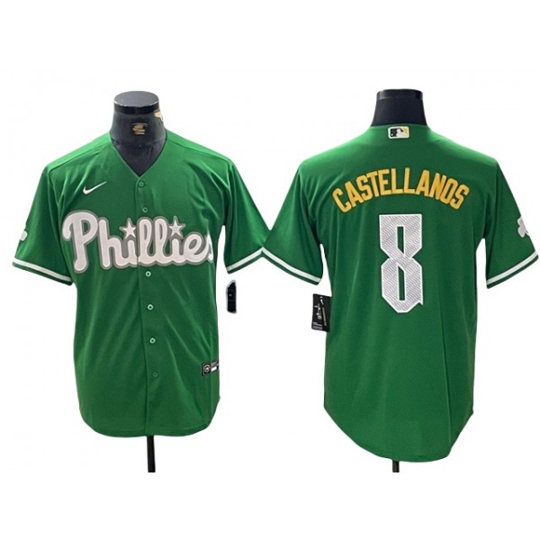 Philadelphia Phillies #8 Nick Castellanos Green St.Patricks Limited Jersey