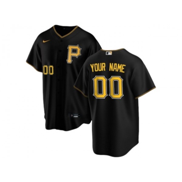 Pittsburgh Pirates #00 Black Limited Custom Jersey