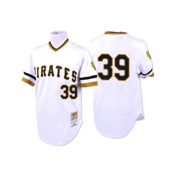 Pittsburgh Pirates #39 Dave Parker Throwback White Jersey