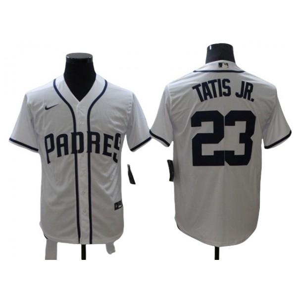 San Diego Padres #23 Fernando Tatís Jr. White Cool Base Jersey