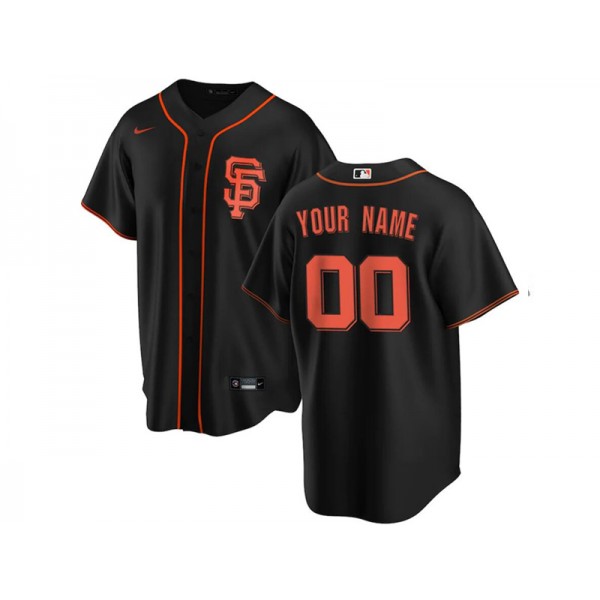 San Francisco Giants #00 Black Cool Base Custom Jersey