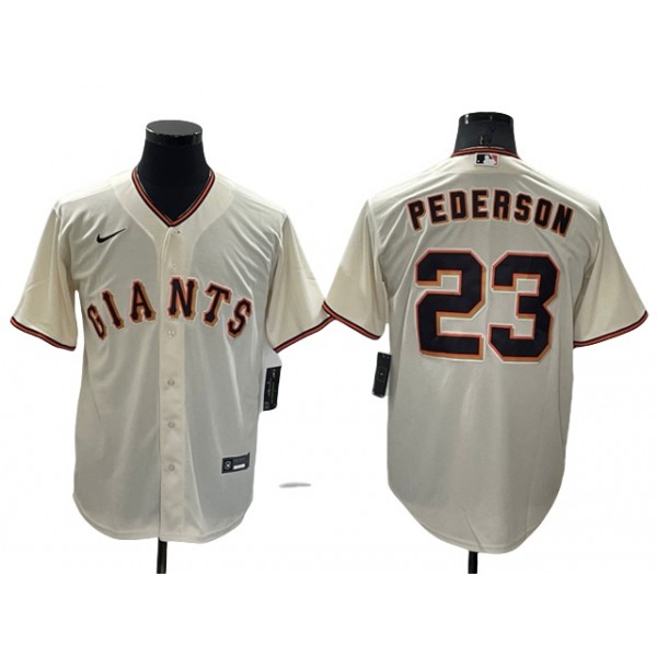 San Francisco Giants #23 Joc Pederson Cream Cool Base Jersey