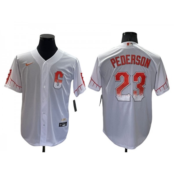 San Francisco Giants #23 Joc Pederson White 2021 City Connect Jersey