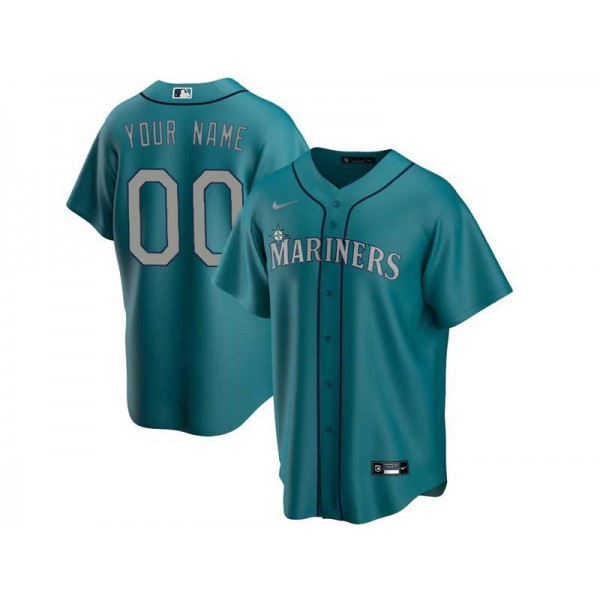 Seattle Mariners #00 Green Cool Base Custom Jersey