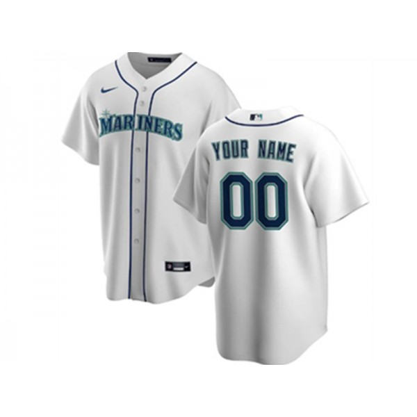 Seattle Mariners #00 White Cool Base Custom Jersey