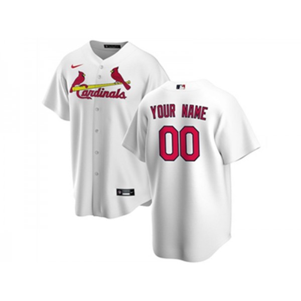 St. Louis Cardinals #00 White Cool Base Custom Jersey