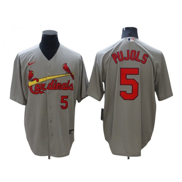 St. Louis Cardinals #5 Albert Pujols Gray Road Limited Jersey