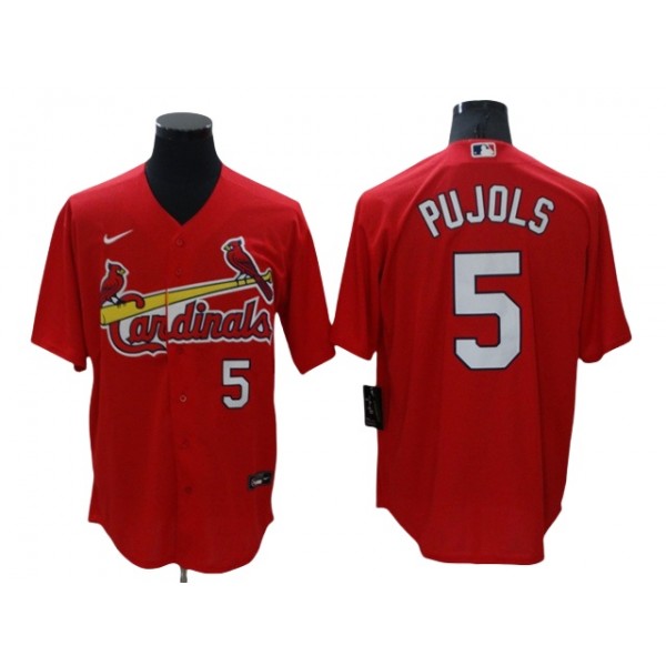 St. Louis Cardinals #5 Albert Pujols Red Limited Jersey