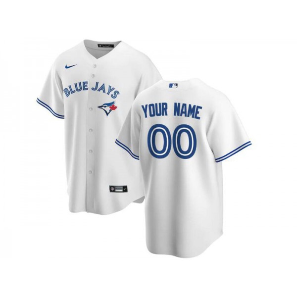 Toronto Blue Jays #00 White Cool Base Custom Jersey