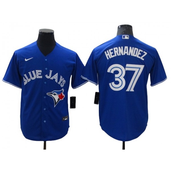 Toronto Blue Jays #37 Teoscar Hernandez Blue Cool Base Jersey