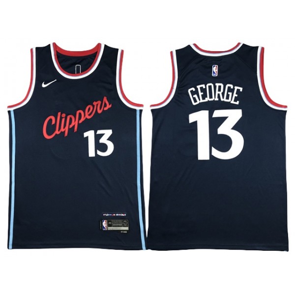 Los Angeles Clippers #13 Paul George 2024-25 Navy Swingman Jersey