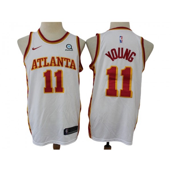 Atlanta Hawks #11 Trae Young White Swingman Jersey