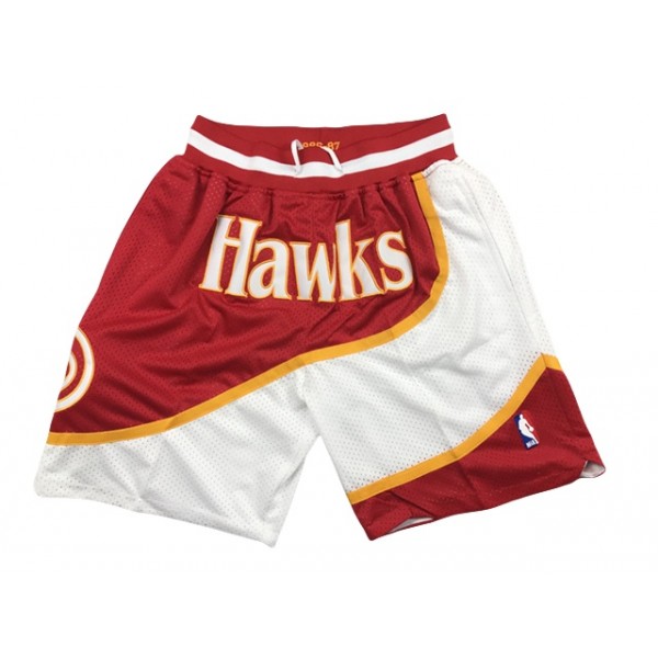 Atlanta Hawks Just Don Red Basketball Shorts