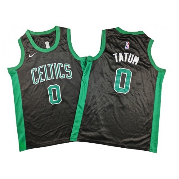 Boston Celtics #0 Jayson Tatum Youth Black Statement Swingman Jersey