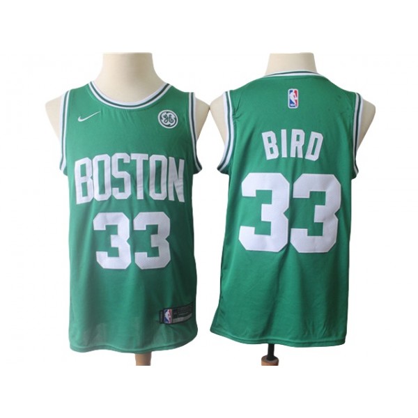 Boston Celtics #33 Larry Bird Green Swingman Jersey