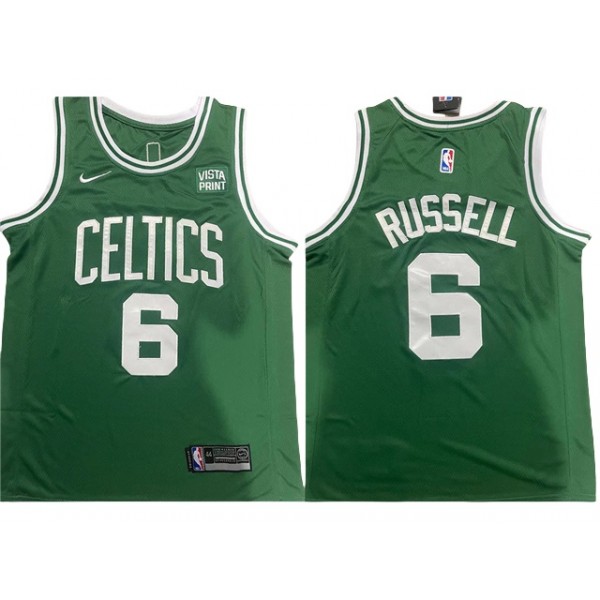 Boston Celtics #6 Bill Russell Green Swingman Jersey