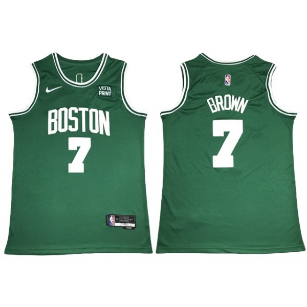 Boston Celtics #7 Jaylen Brown Green Swingman Jersey