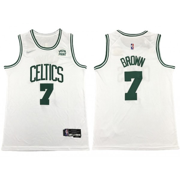 Boston Celtics #7 Jaylen Brown White Swingman Jersey