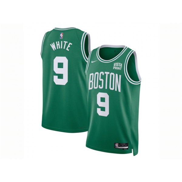 Boston Celtics #9 Derrick White Green Swingman Jersey