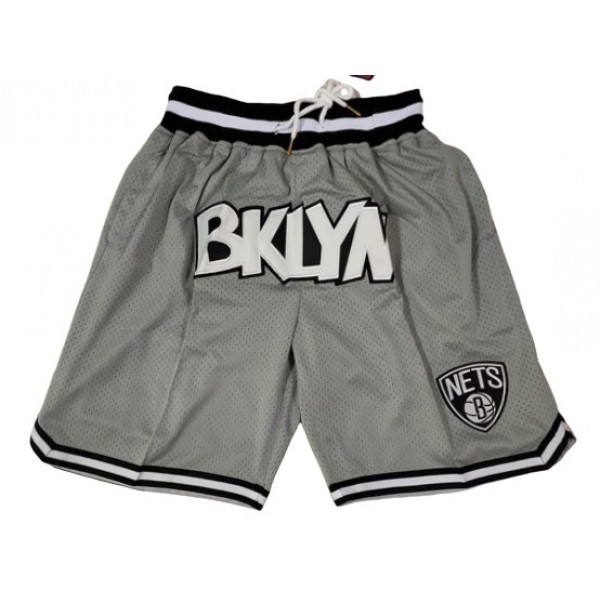 Brooklyn Nets Just Don "Bklyn" Gray Basketball Shorts