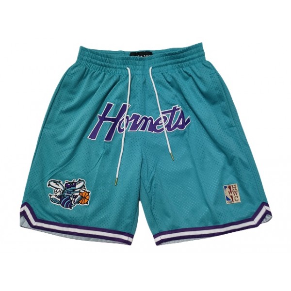 Charlotte Hornets "Hornets" Teal Basketball Shorts