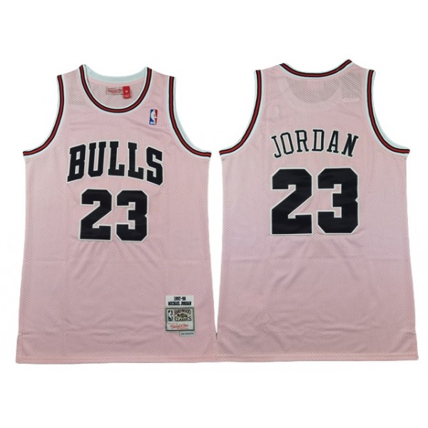 Chicago Bulls #23 Michael Jordan Pink Hardwood Classics Jersey