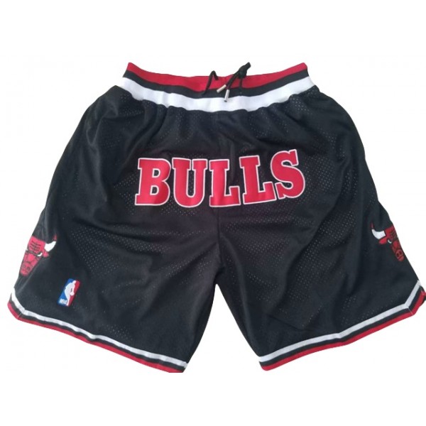 Chicago Bulls Just Don "Bulls" Black Basketball Shorts