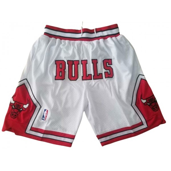 Chicago Bulls Just Don "Bulls" White Basketball Shorts