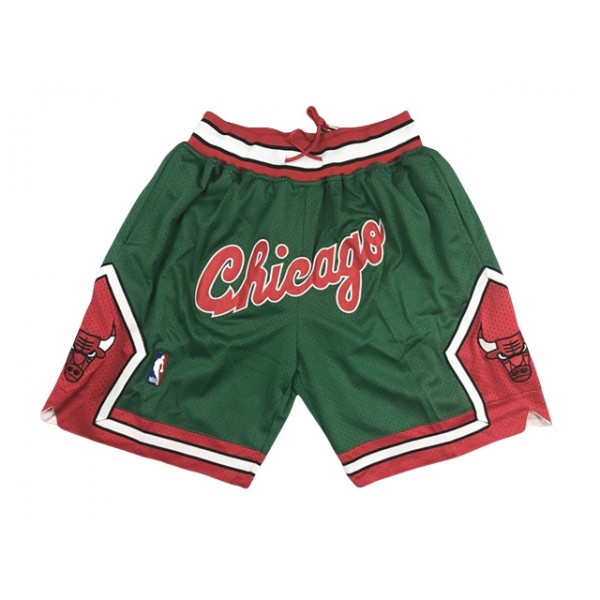 Chicago Bulls Just Don "Chicago" Green Basketball Shorts