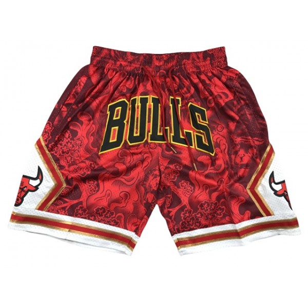 Chicago Bulls Year Of the Tiger "Bulls" Red Basketball Shorts