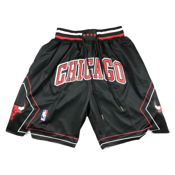 Chicago Bulls "Chicago" Black Basketball Shorts