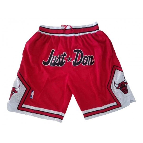 Chicago Bulls Just Don "Just Don" Red Basketball Shorts