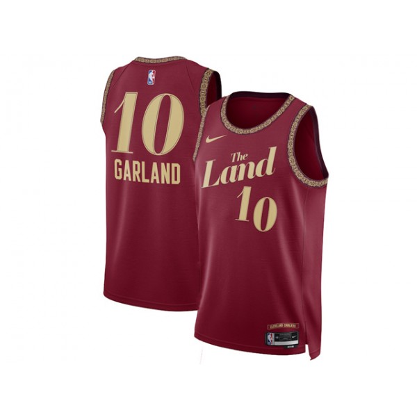 Cleveland Cavaliers #10 Darius Garland 2023-24 Wine City Edition Swingman Jersey