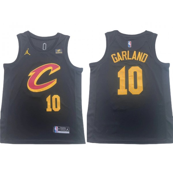 Cleveland Cavaliers #10 Darius Garland 2022-23 Black Statement Swingman Jersey