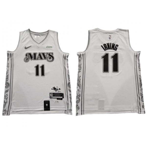 Dallas Mavericks #11 Kyrie Irving 2024/25 White City Edition Swingman Jersey