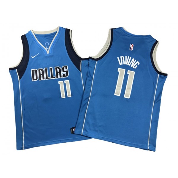 Dallas Mavericks #11 Kyrie Irving Youth Blue Swingman Jersey