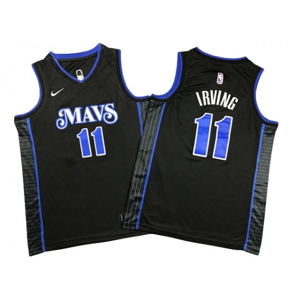 Dallas Mavericks #11 Kyrie Irving Youth 2023-24 Black City Edition Swingman Jersey