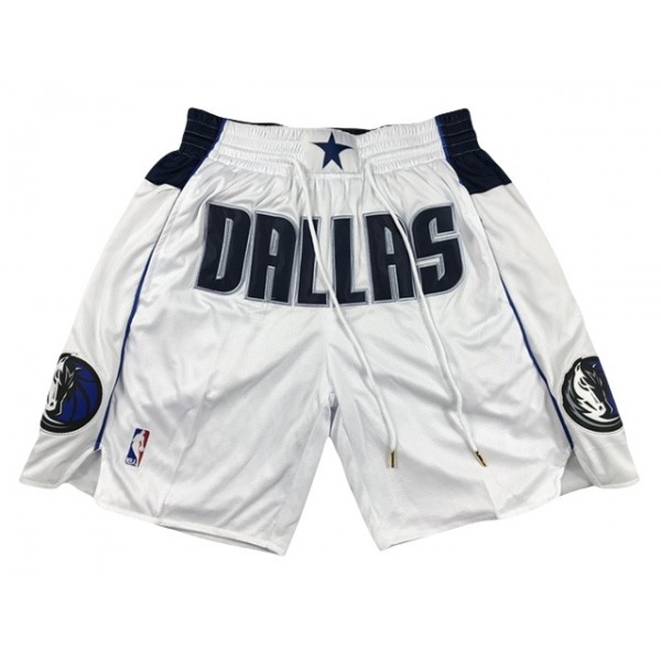 Dallas Mavericks "Dallas" White Basketball Shorts