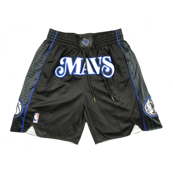 Dallas Mavericks "Mavs" Black City Edition Basketball Shorts