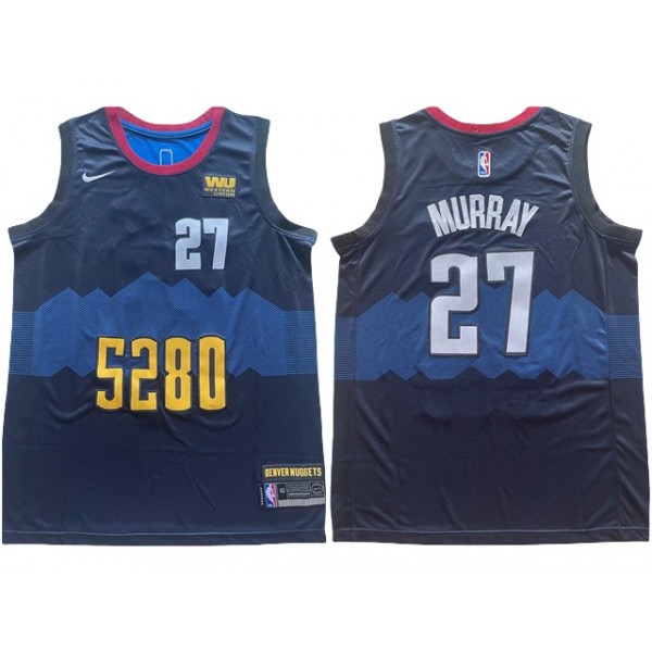 Denver Nuggets #27 Jamal Murray 2023-24 Black City Edition Swingman Jersey