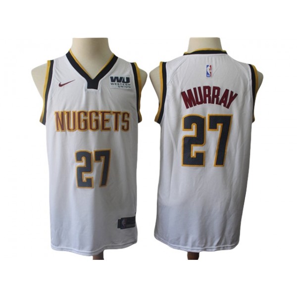 Denver Nuggets #27 Jamal Murray White Swingman Jersey