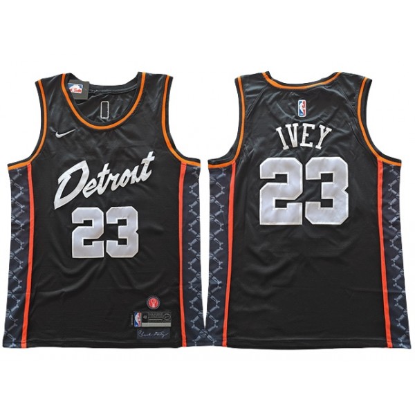 Detroit Pistons #23 Jaden Ivey 2023-24 Black City Edition Swingman Jersey